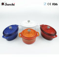 Cast Iron Casserole Enamel Coating with stainless knob